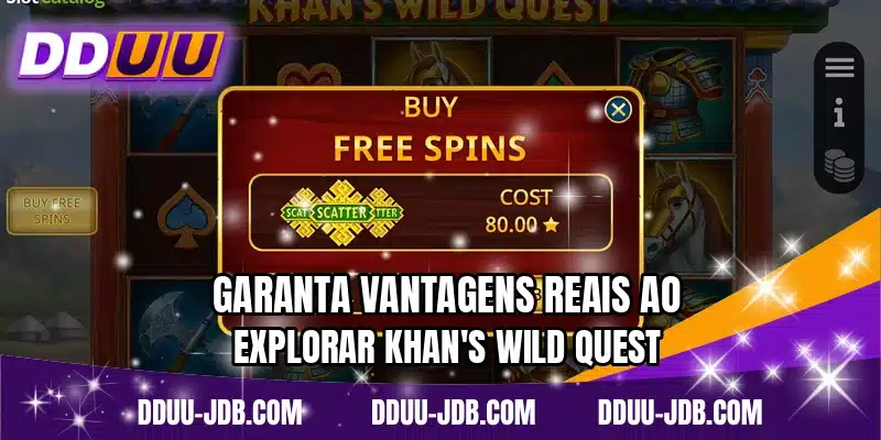 Garanta vantagens reais ao explorar Khan's Wild Quest