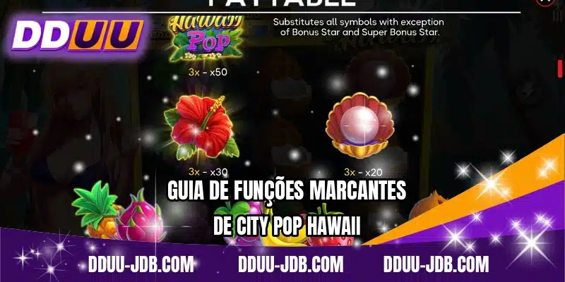 Guia de funções marcantes de City Pop Hawaii